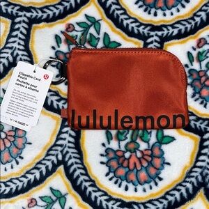 lululemon athletica Zip Clippable Card Pouch in Burnt Orange